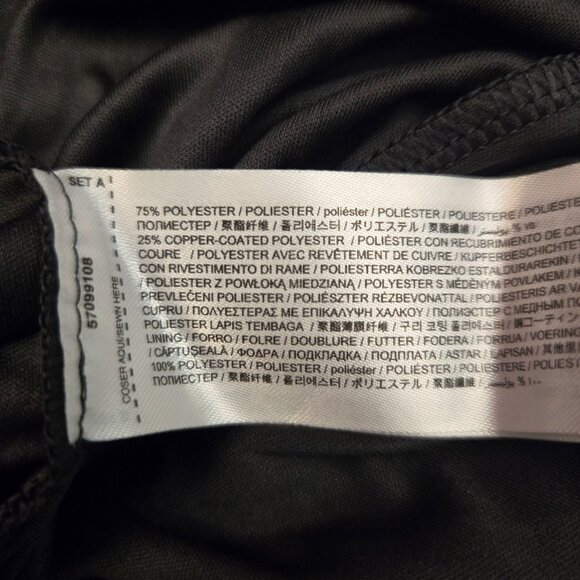 Mango Lurex Opening Maxi Dress Black Short Sleeve Shimmery Event Prom 6 NWT - Picture 15 of 16